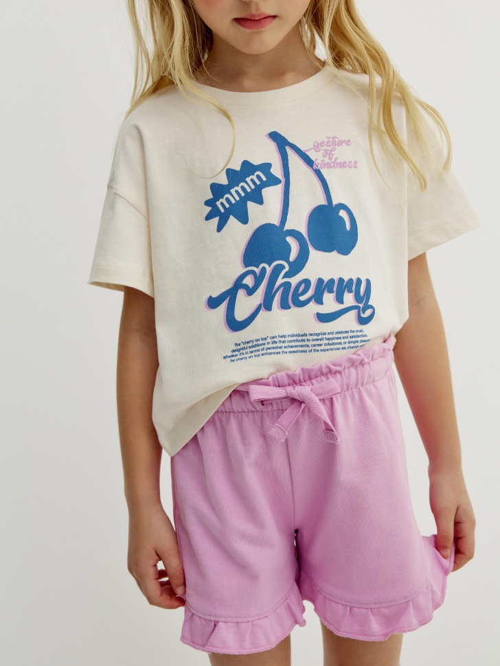 Комплект Sela из футболки и шорт, разноцветный, арт. 52839