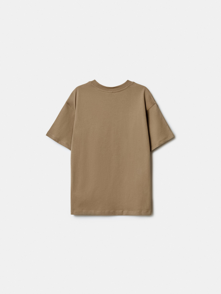 футболка оверсайз с принтом для мальчиков из россии вид сбоку