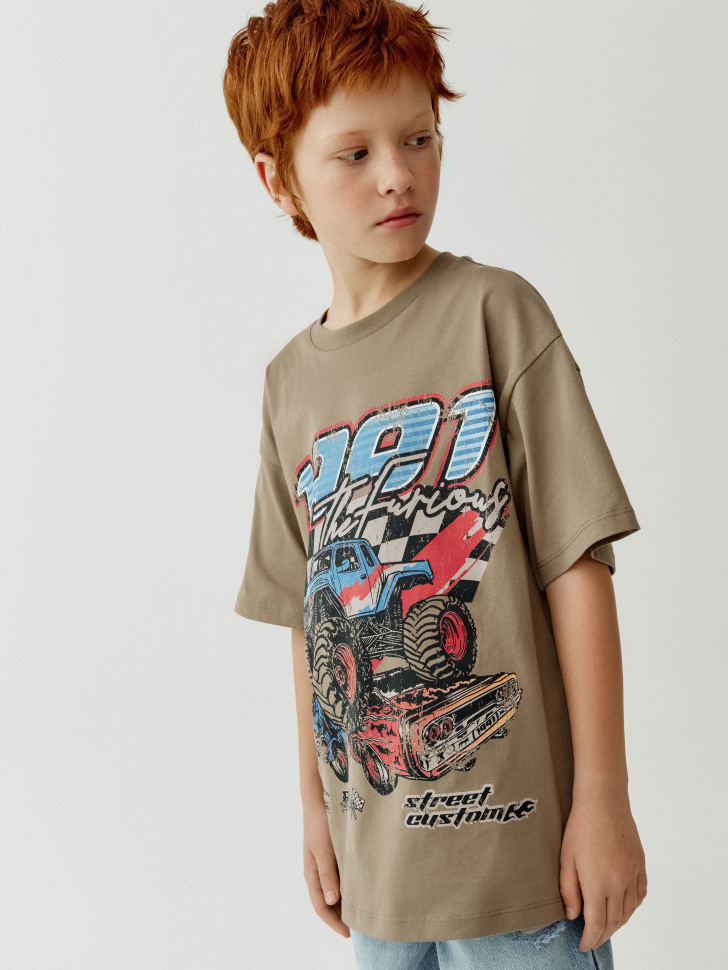 футболка оверсайз с принтом для мальчиков 4610517972934 фотография
