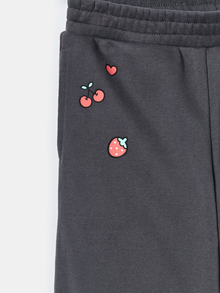 широкие брюки с принтом hello kitty my melody для девочек из россии вид сбоку