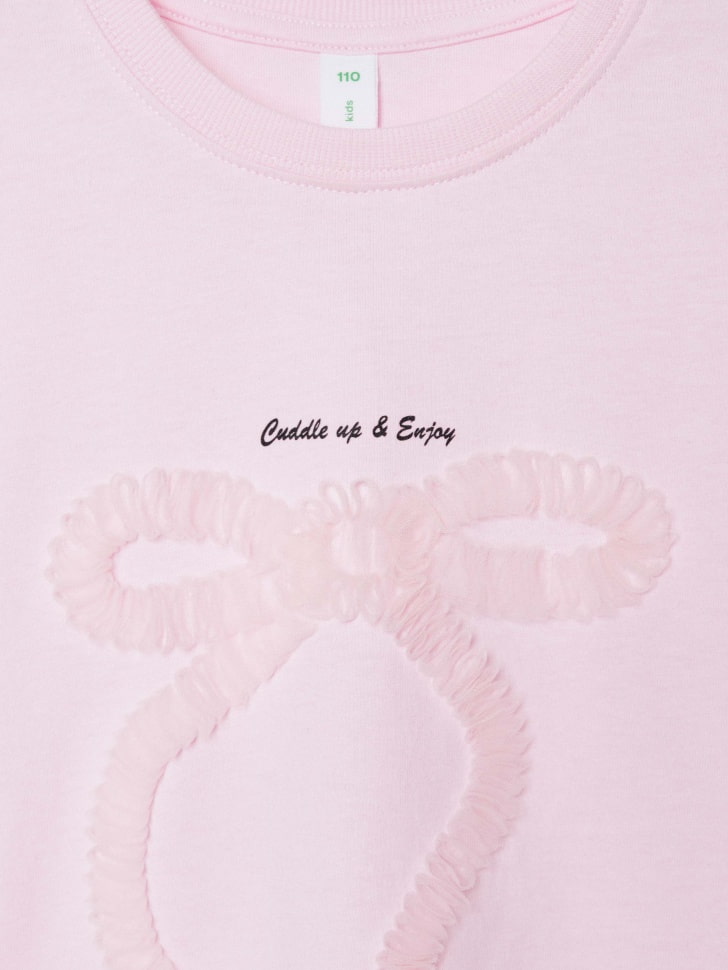 футболка с принтом для девочек из россии вид сбоку