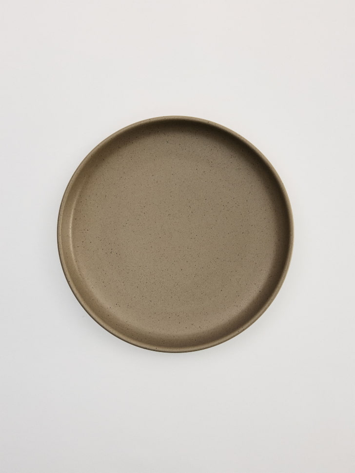 Десертная тарелка из керамики, бежевый, арт. art001
