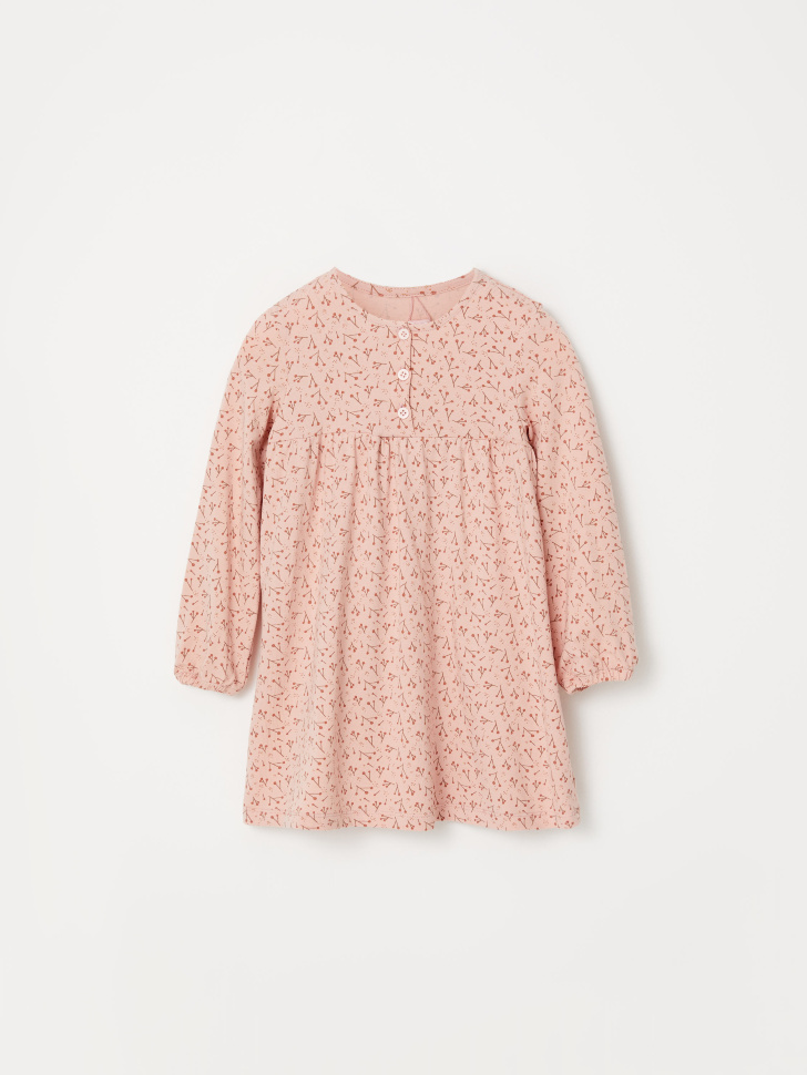 Платье домашнее для девочек (розовый, 116-122 (6-7 YEARS)) sela 4680129029418 - фото 2