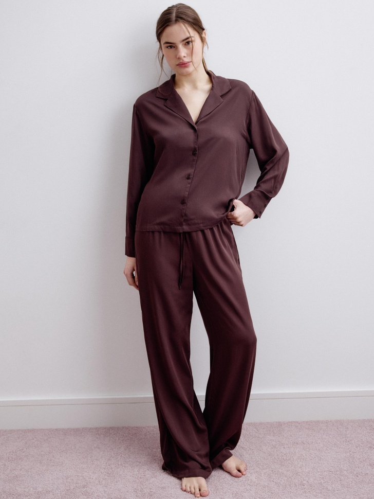 пижамная рубашка из струящейся вискозы 4610517110541 по акции