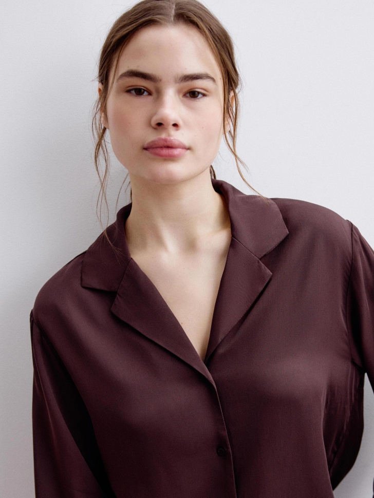 пижамная рубашка из струящейся вискозы 4610517110541 с промокодом