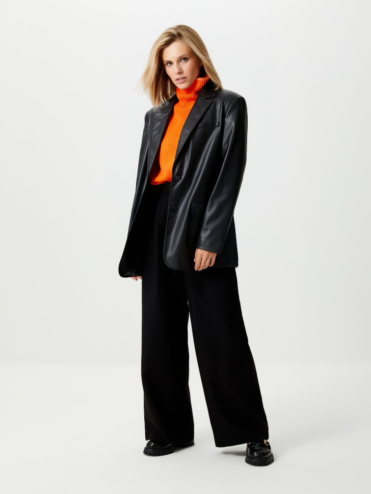 Классические широкие брюки (черный, XS)