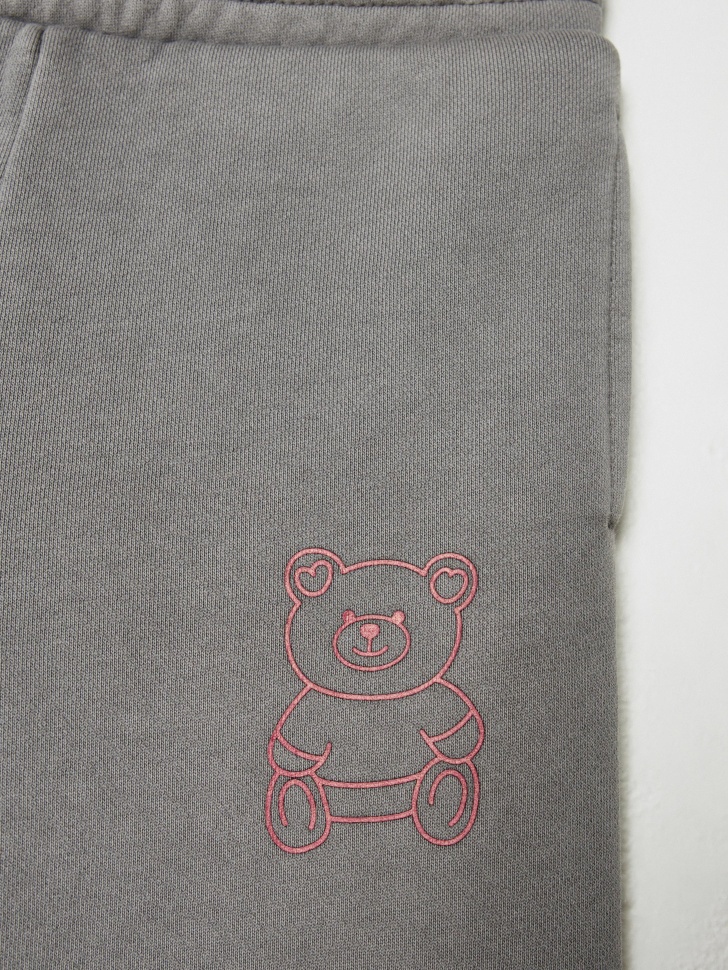 широкие брюки с  принтом для девочек 4680798539140 в интернет магазине