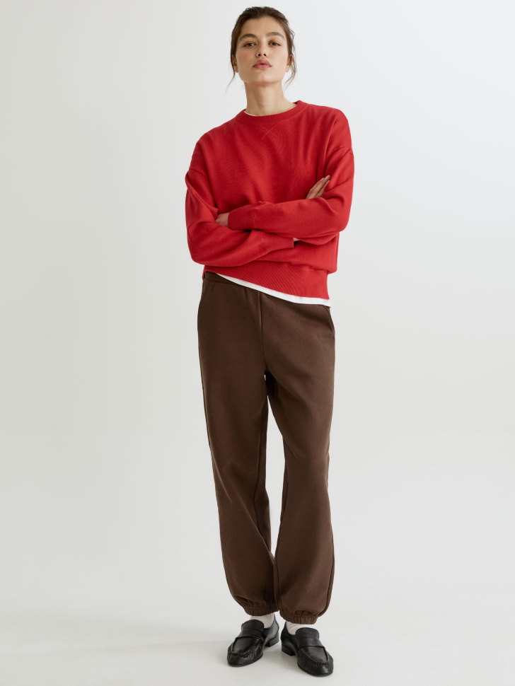 базовый джемпер оверсайз от бренда sela вид слева