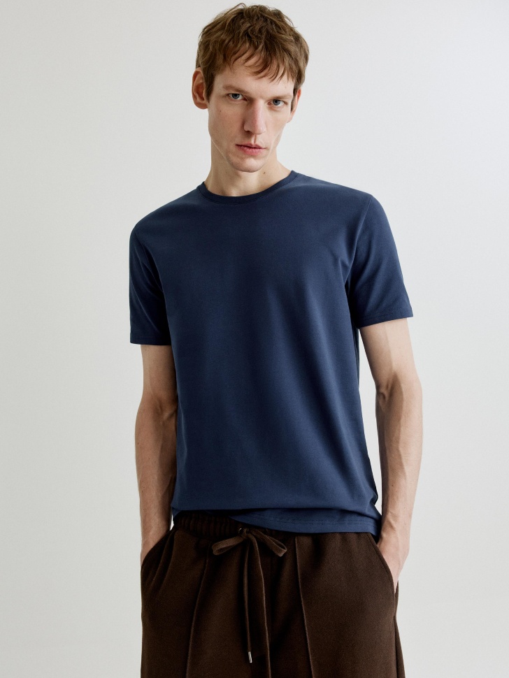 Футболка SELA YAN SUPER SLIM FIT, синий, арт. 35810