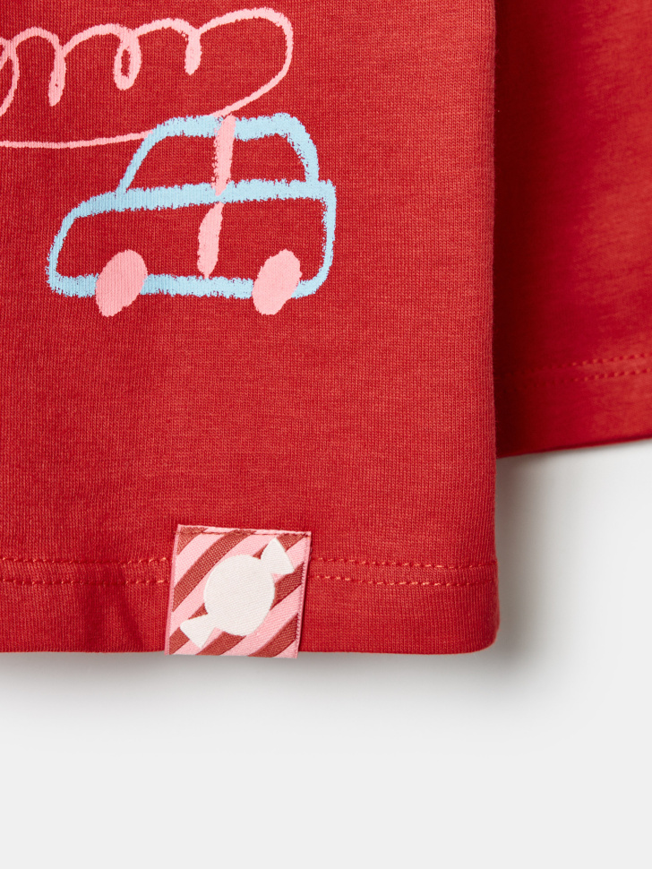 лонгслив с принтом для малышей по цене 999 руб вид справа