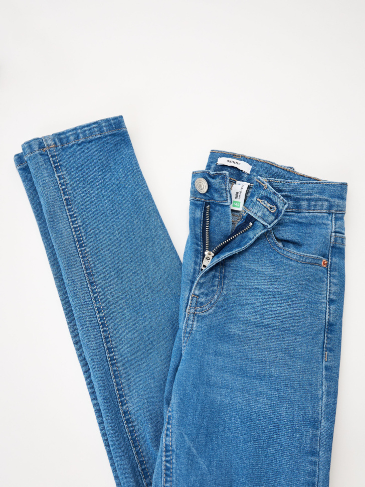 Джинсы Slim fit high waist для девочек. Фото №4
