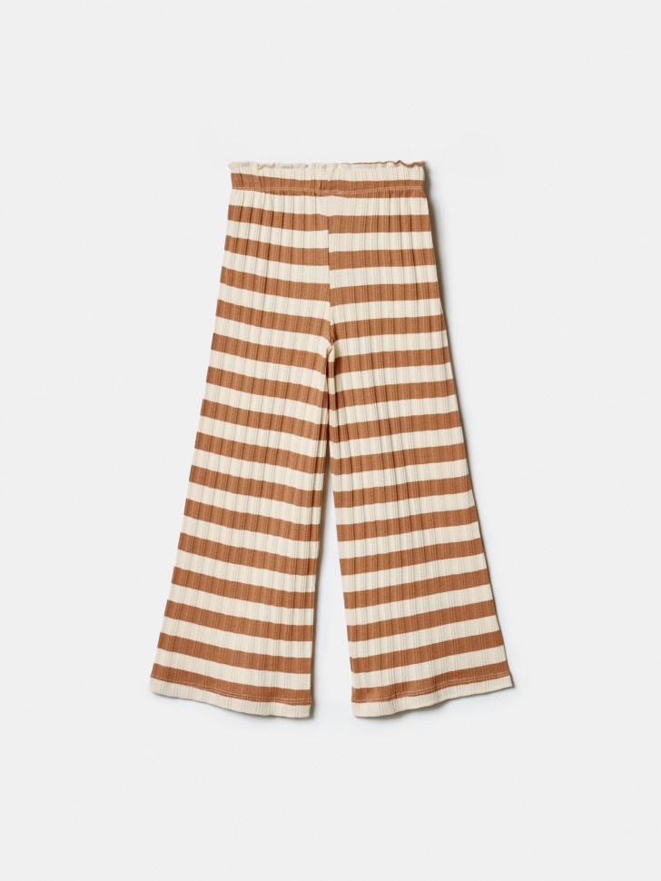 широкие брюки в полоску для девочек из россии вид сбоку