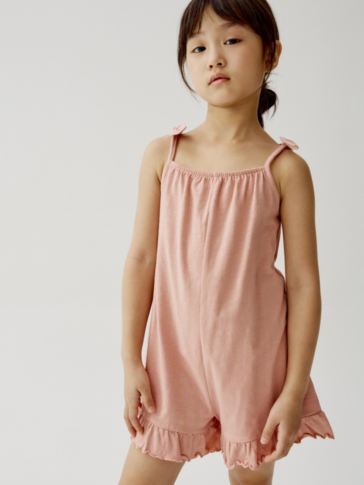 Летний трикотажный комбинезон для девочек 1299₽