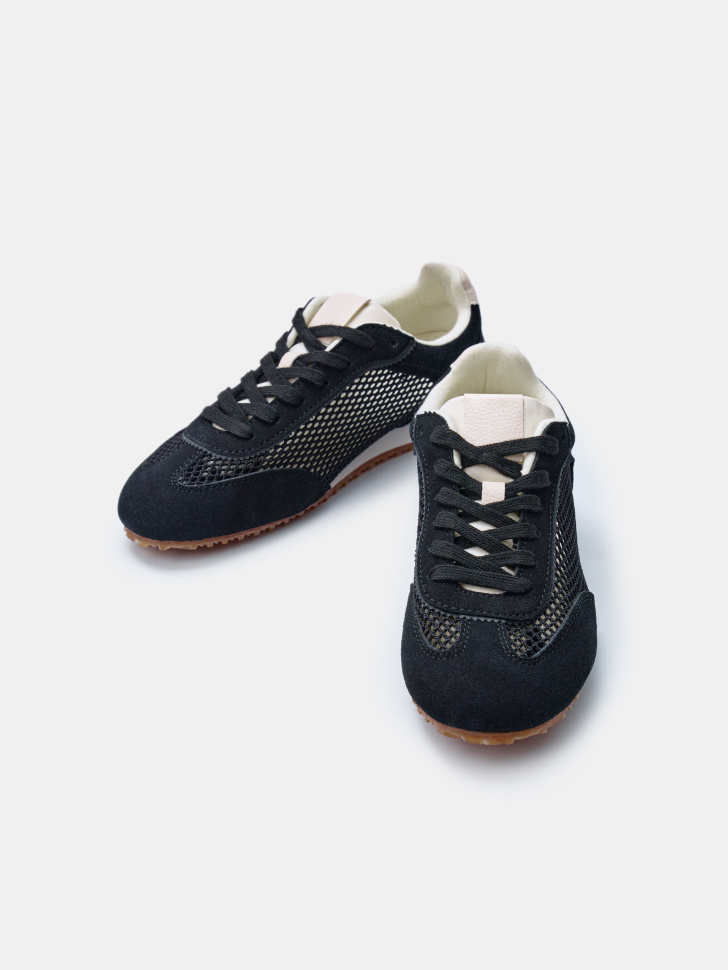 комбинированные кеды для девочек из россии вид сбоку