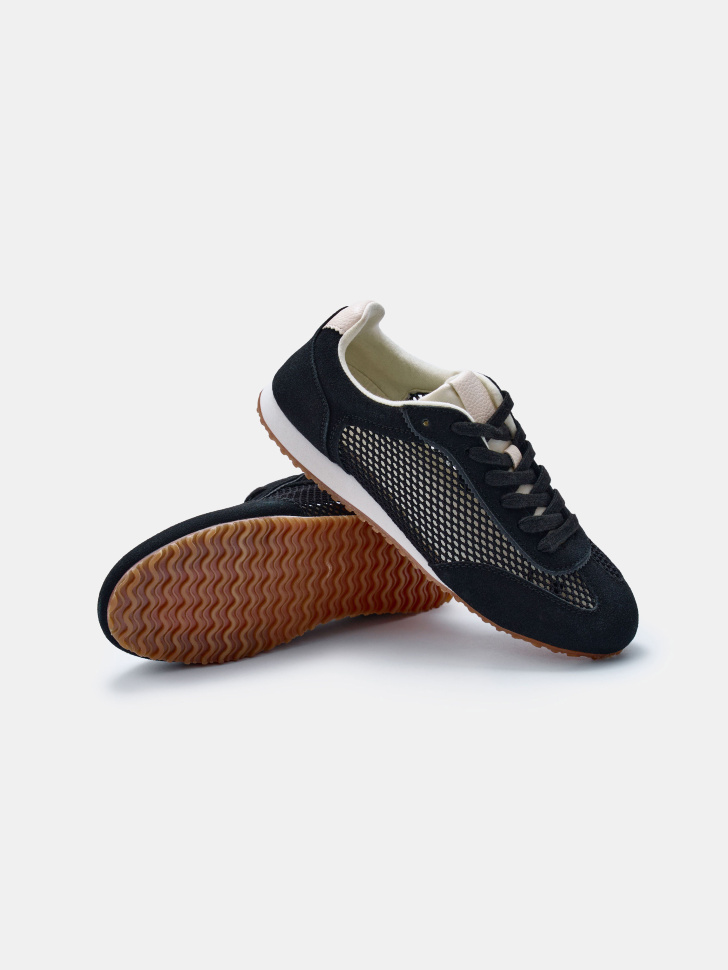 комбинированные кеды для девочек универсального стиля с лицевой стороны