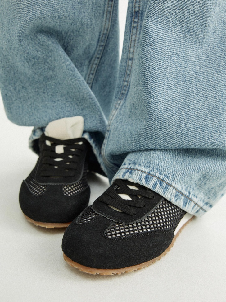 комбинированные кеды для девочек 4610517753793 фотография