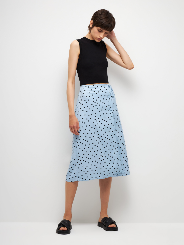 

Юбка миди на запах