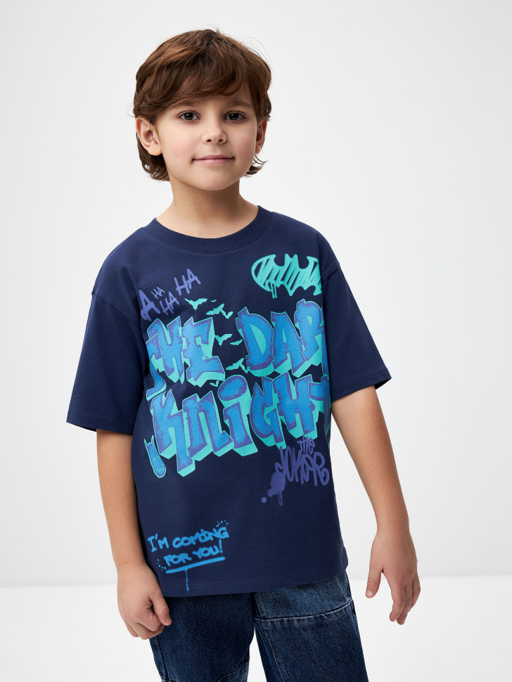 

Футболка с принтом Batman для мальчиков