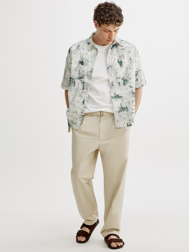 Прямые брюки Sela, бежевый, арт. 53654