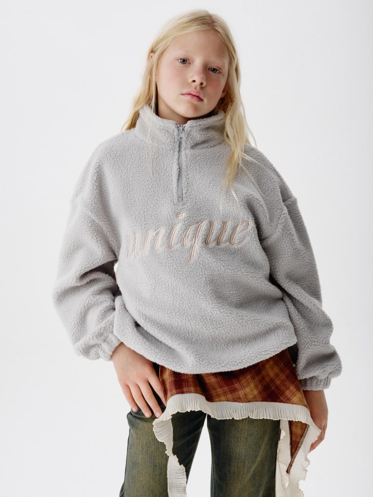 

Толстовка из искусственного меха для девочек, SL5809050403