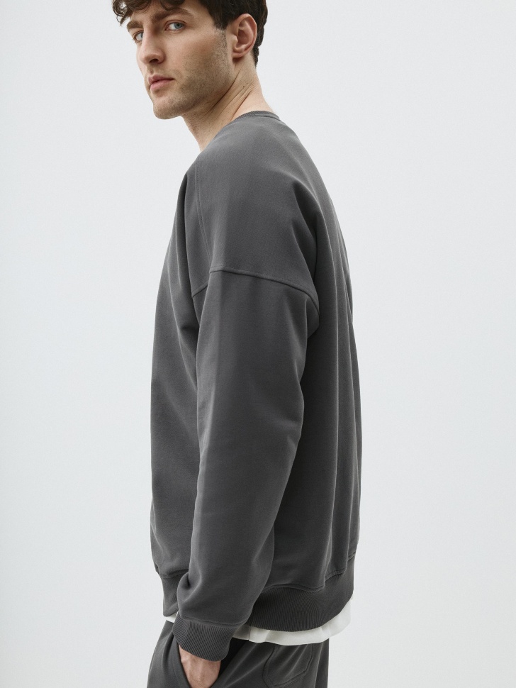 Свитшот OVERSIZE FIT из футера. Фото №5