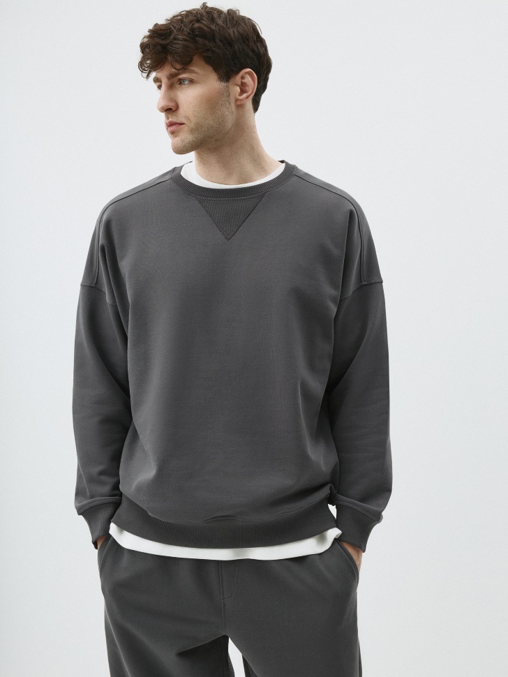 Свитшот OVERSIZE FIT из футера. Фото №6