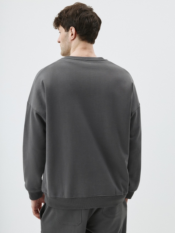 Свитшот OVERSIZE FIT из футера. Фото №4