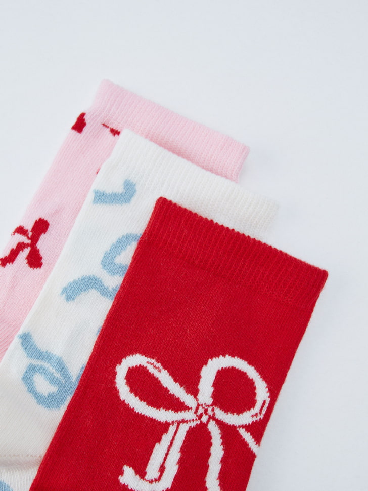 набор из 3 пар новогодних носков для девочек 4610517091512 по акции