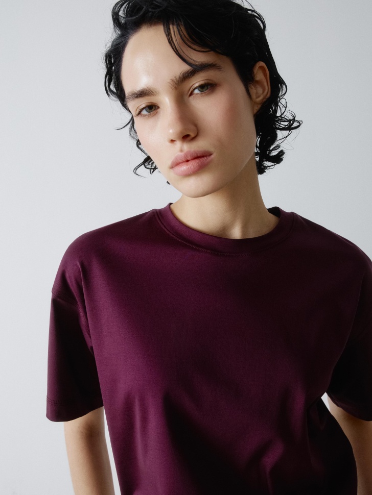 футболка оверсайз из мерсеризованного хлопка 4610517292575 в интернет магазине