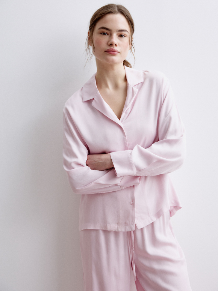 пижамная рубашка из струящейся вискозы 4610517110596 со скидкой