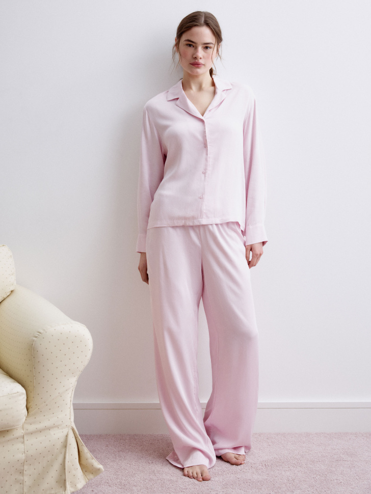 пижамная рубашка из струящейся вискозы 4610517110596 по акции