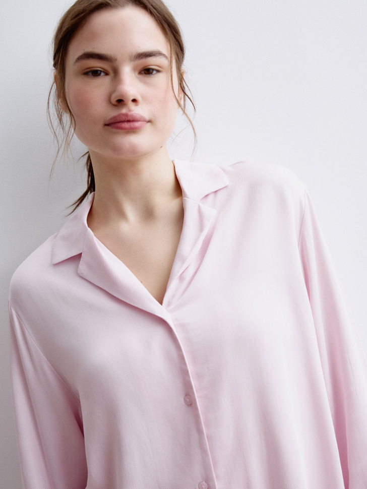 пижамная рубашка из струящейся вискозы 4610517110596 в интернет магазине