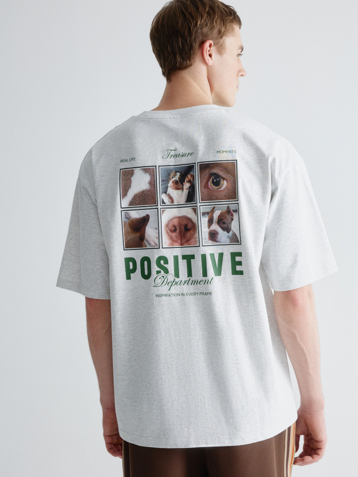 футболка relaxed fit с принтом 4610517217103 по низкой цене