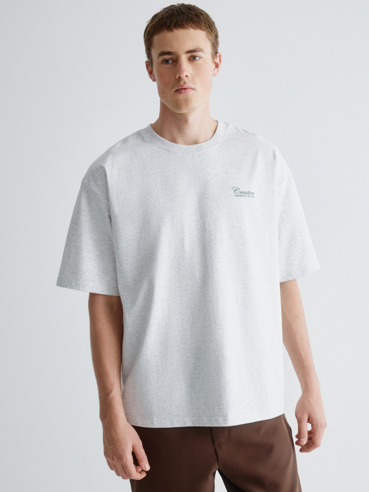 футболка relaxed fit с принтом 4610517217103 оригинал