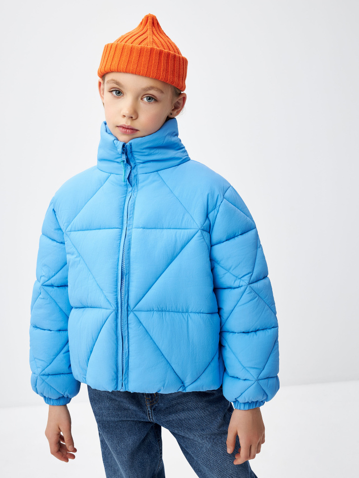 

Стеганая дутая куртка для девочек