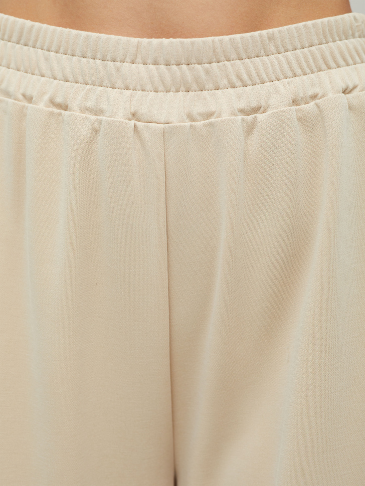 Широкие брюки из модала (бежевый, L) от Sela