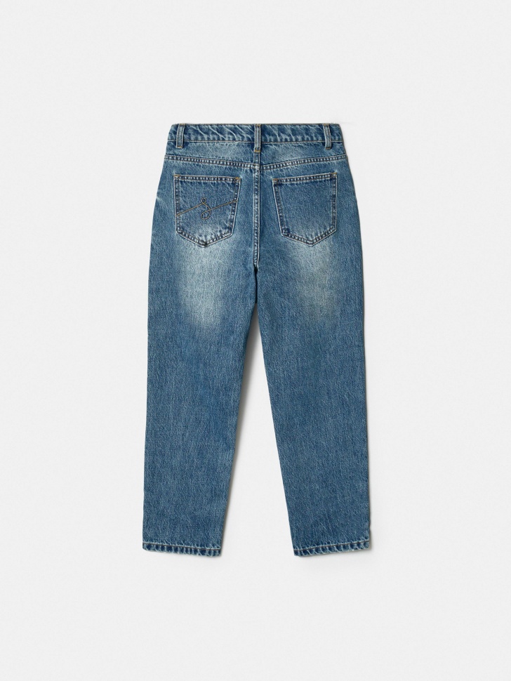 рваные джинсы свободного кроя для мальчиков от бренда sela вид слева