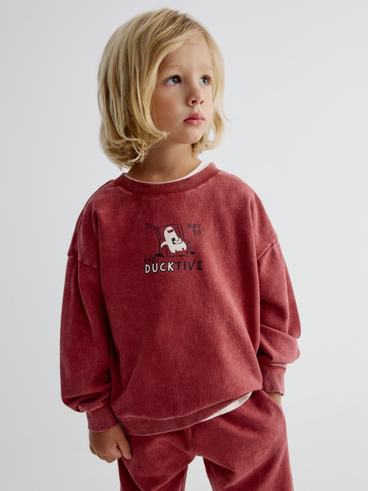 Свитшот SELA с принтом для мальчиков, арт. 38726