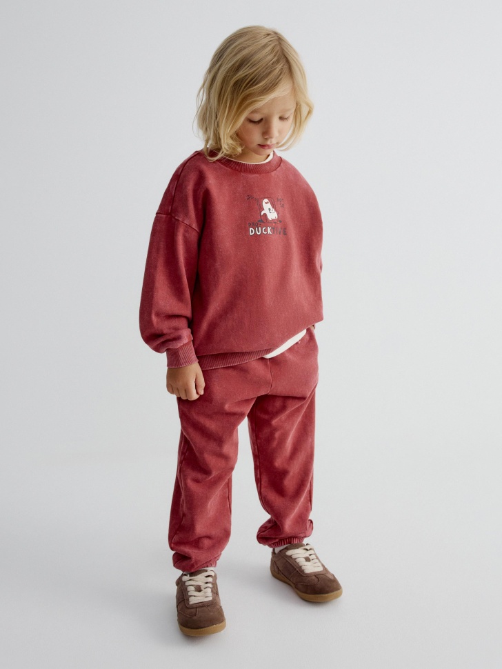 свитшот с принтом для мальчиков от бренда sela вид слева