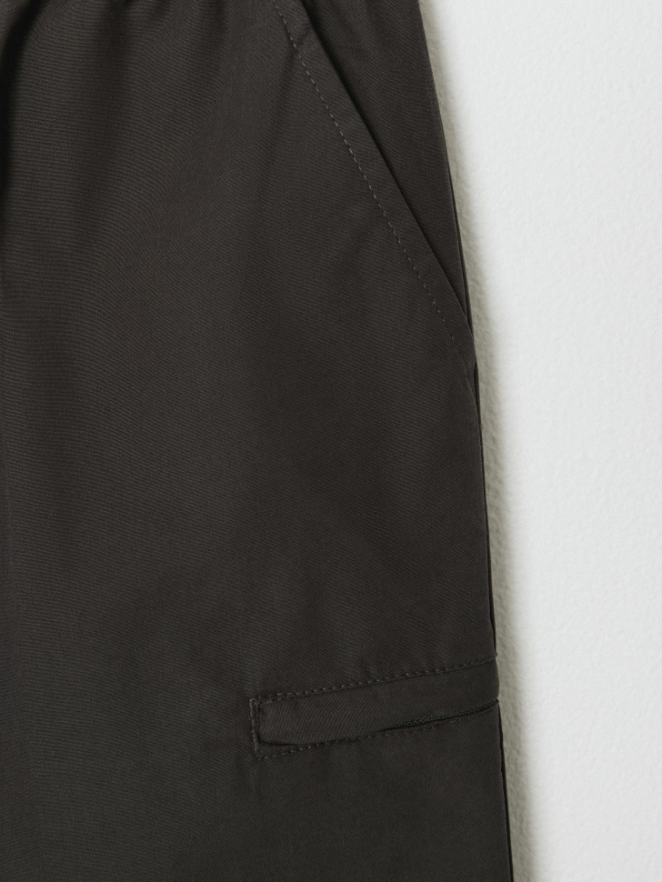 хлопковые шорты с карманами для мальчиков из россии вид сбоку