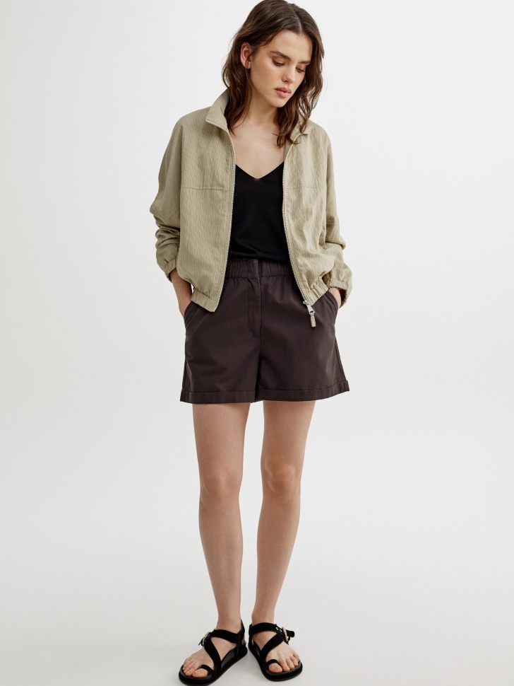 короткие шорты с присборенной талией 4610517604729 фотография