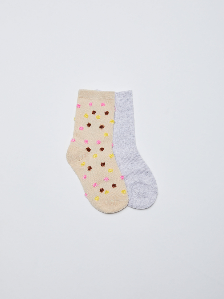 

Набор из 2 пар носков для девочек, Принт