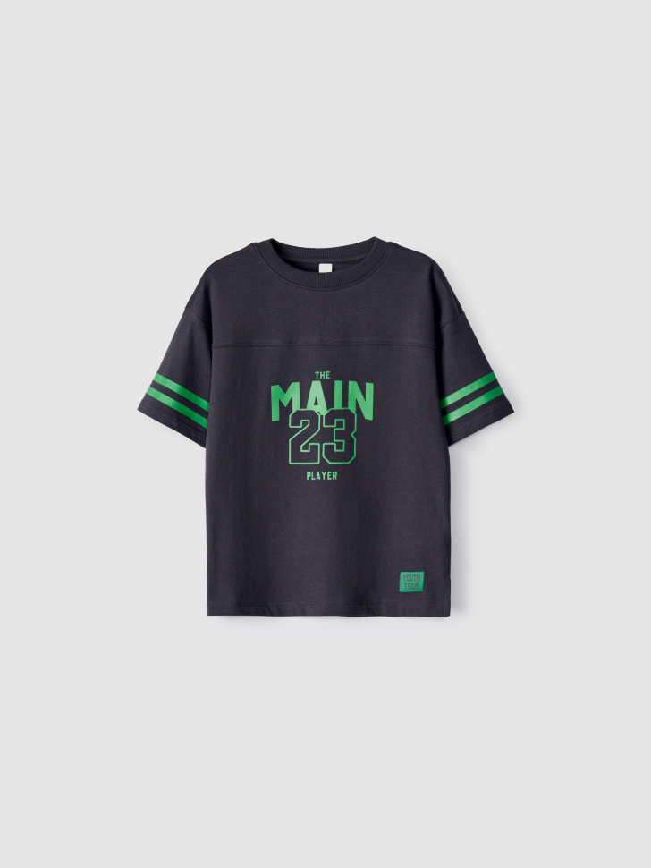 Футболка Sela оверсайз спортивная, черный, арт. 54732