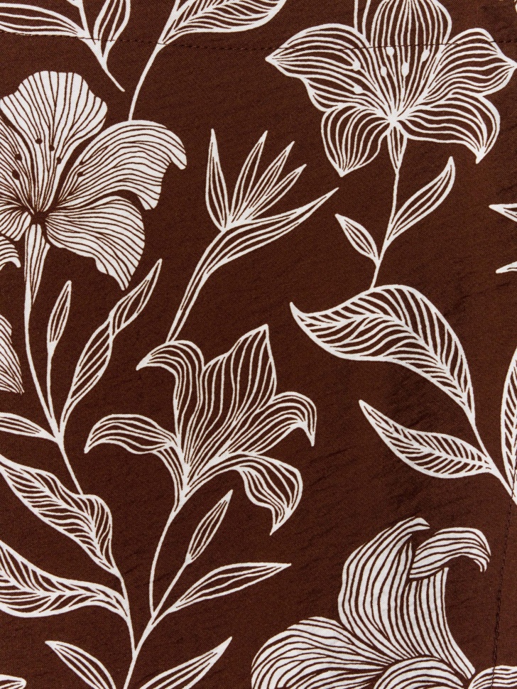 юбка миди на запах из смесовой вискозы от бренда sela вид слева