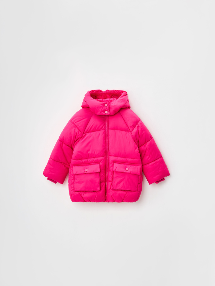 

Дутая куртка с капюшоном для девочек