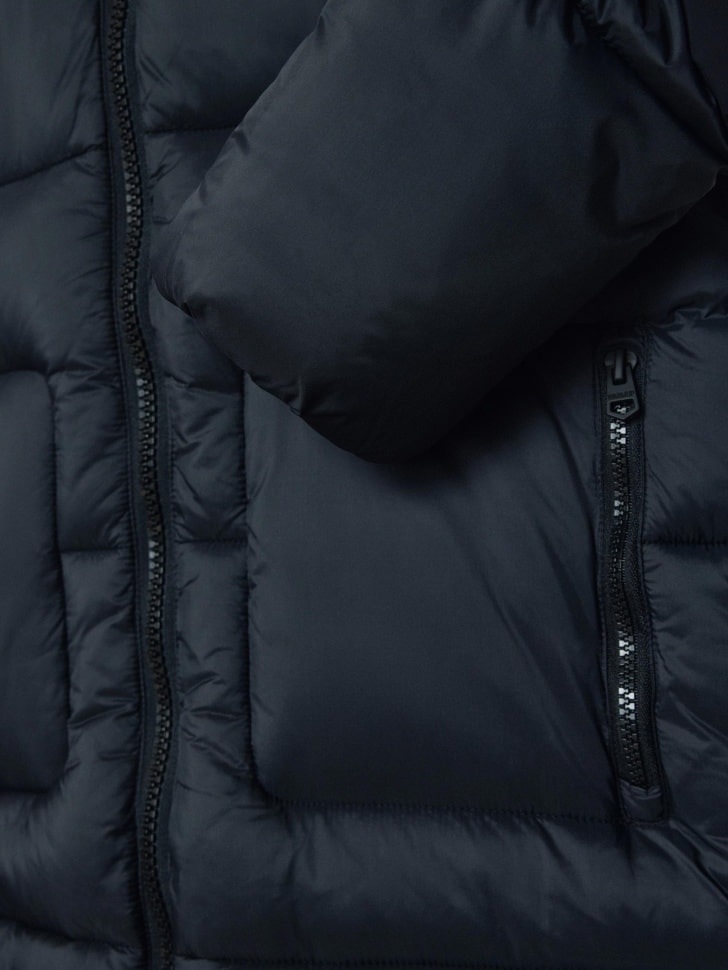 зимнее стеганое пальто с капюшоном для девочек 4680798400143 по низкой цене