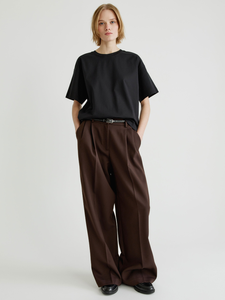 футболка оверсайз из мерсеризованного хлопка 4610517292520 по акции