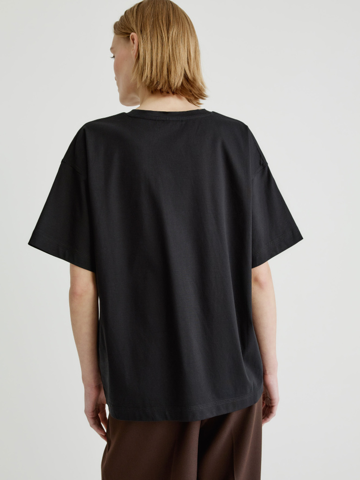 футболка оверсайз из мерсеризованного хлопка 4610517292520 в интернет магазине