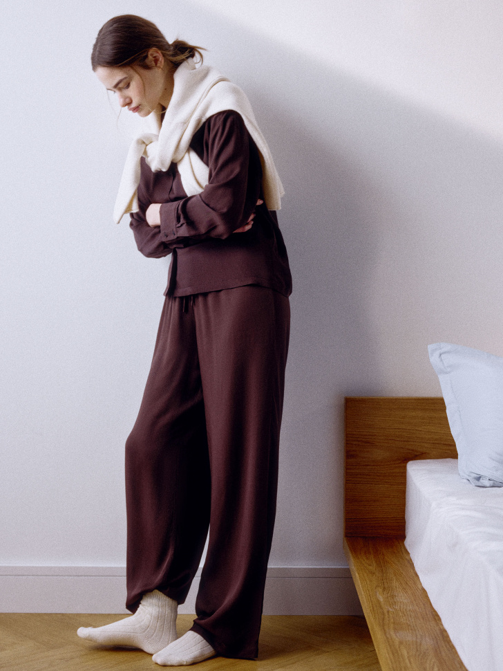 пижамные брюки из струящейся вискозы 4610517094919 фотография