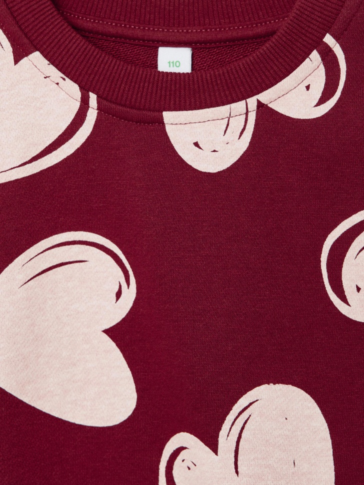 свитшот с принтом для девочек 4680798266961 в интернет магазине